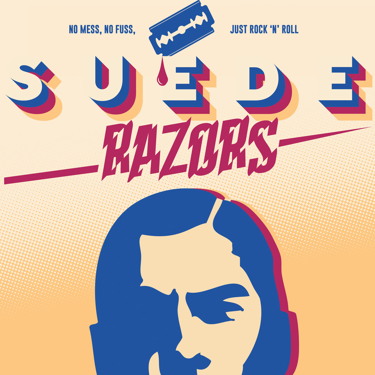 Portada del MLP 'No Mess, No Fuss, Just Rock'n'Roll' de Suede Razors (2022=Portada del MLP 'No Mess, No Fuss, Just Rock'n'Roll' de Suede Razors (2022=