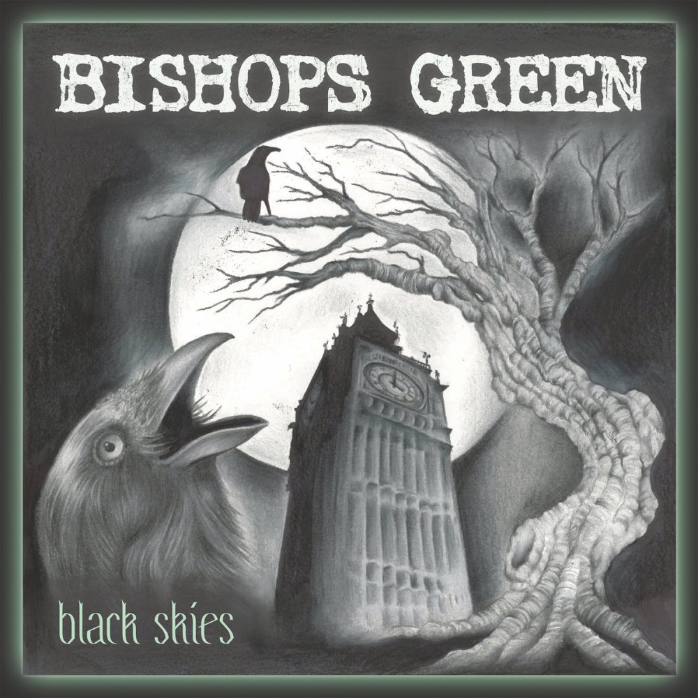 Portada del disco 'Black Skies' de Bishops Green (2022)