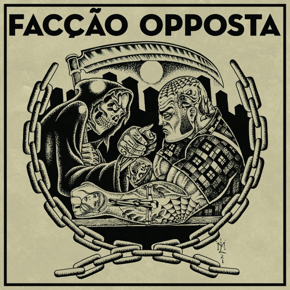 Portada del 7" 'Luta Eterna' de Facção Opposta (2022)