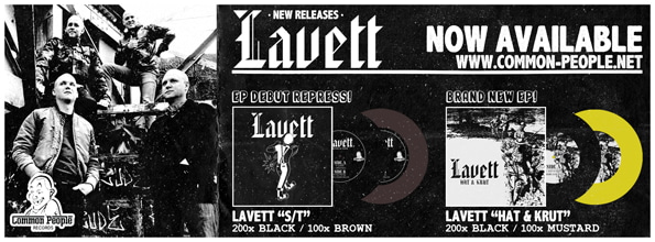 Ediciones de Lavett por el sello Common People RecordsEdiciones de Lavett por el sello Common People Records