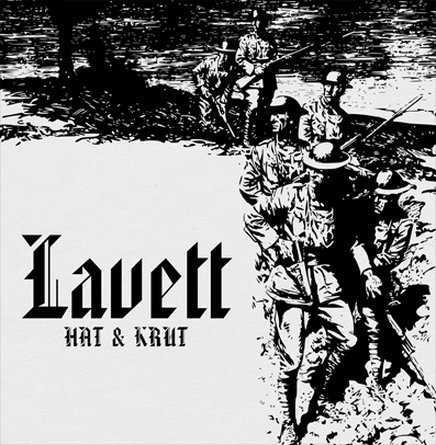 Portada del 7" EP 'Hat & Krut' de Lavett (2022)