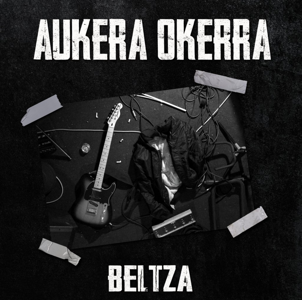 Portada del disco 'Beltza' de Aukera Okerra (2022)