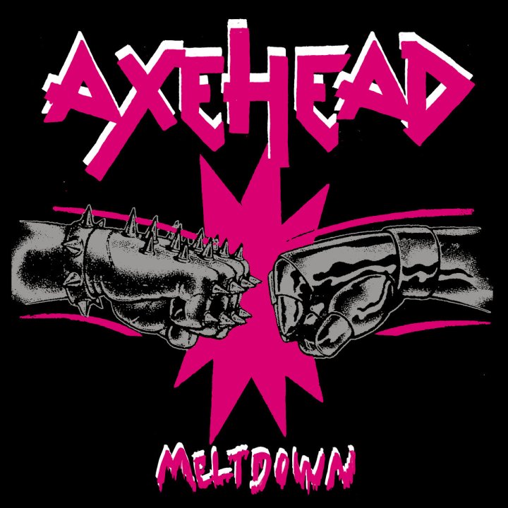 Portada del disco 'Meltdown' de Axehead (2022)