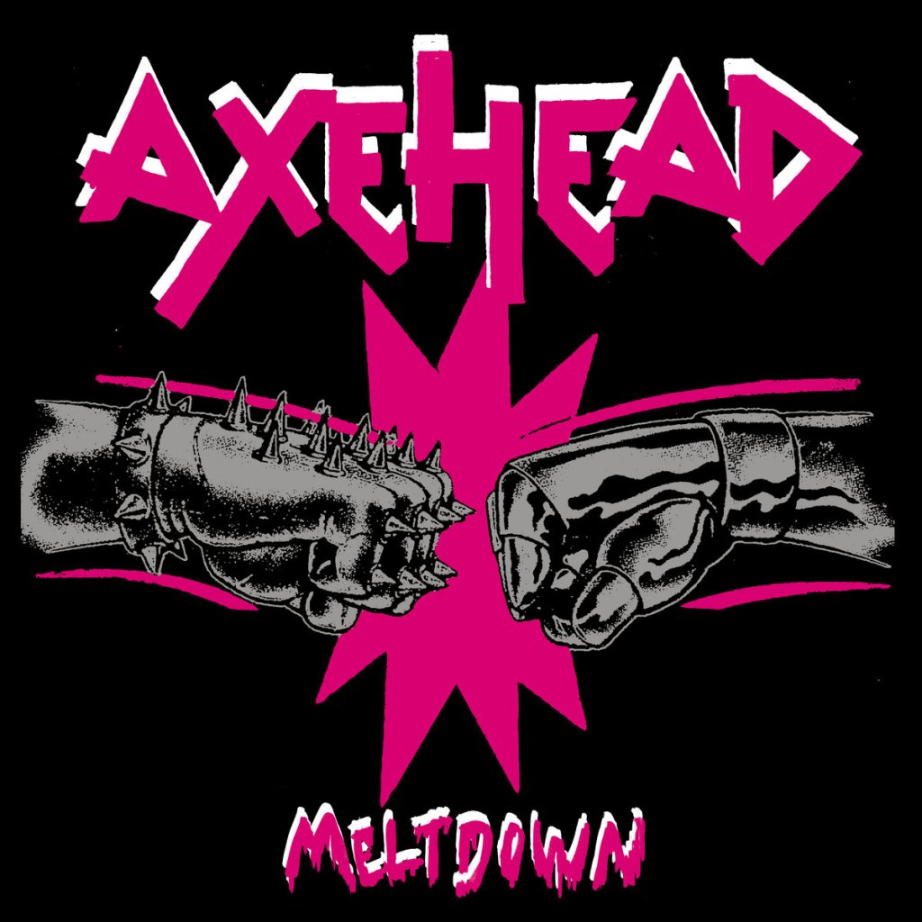 Portada del disco 'Meltdown' de Axehead (2022)