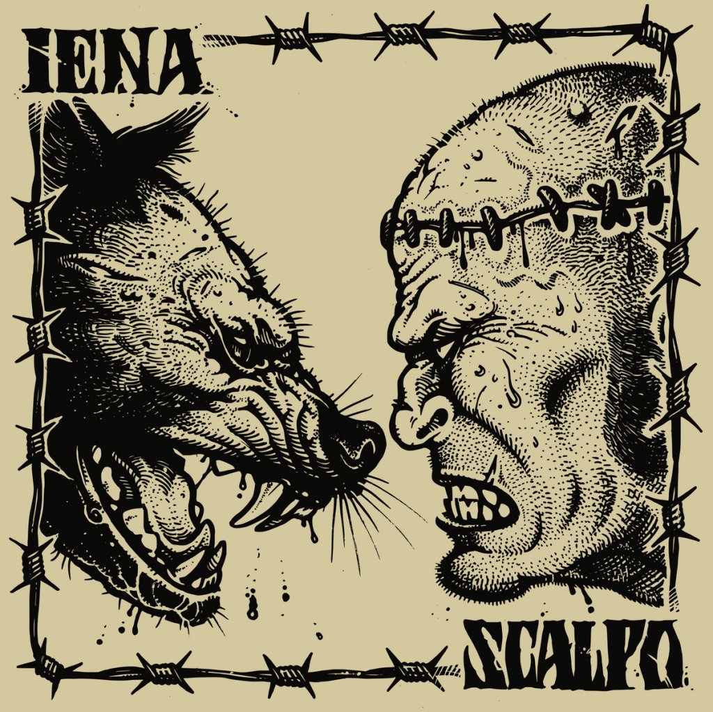 Portada del EP split entre Iena y Scalpo (2022)
