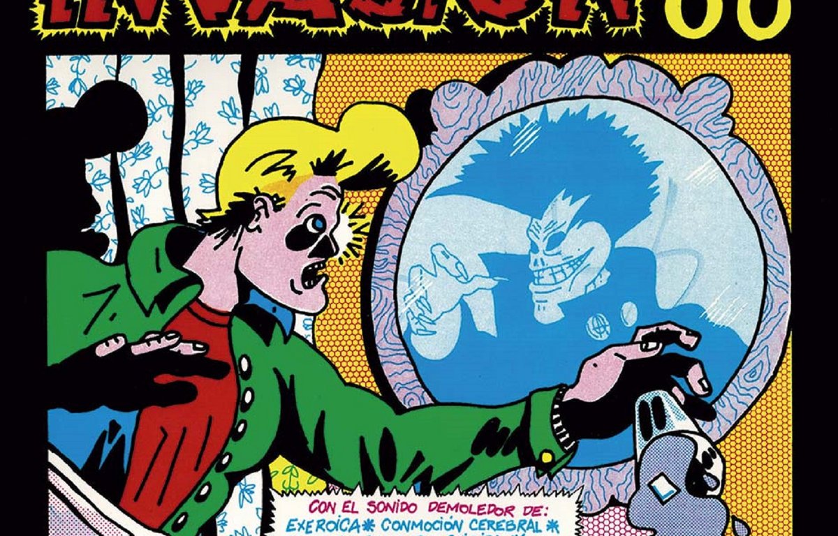 Portada de la reedición en vinilo de la compilación 'Invasión 88' (2022)