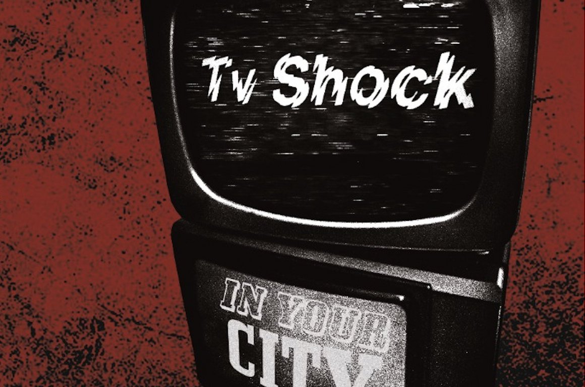 Portada del 7" 'In your city' de TV Shock (2023)