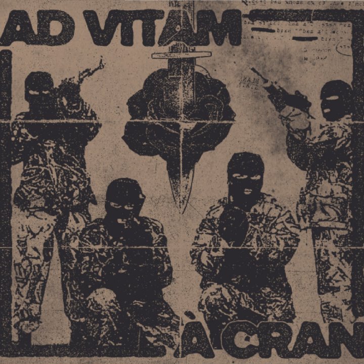 Portada del split EP entre Ad Vitam y A Cran (2023)