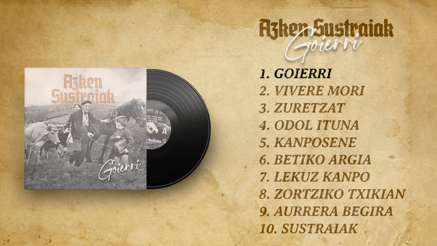 Nuevo disco de Azken Sustraiak: 'Goierri' (2023)