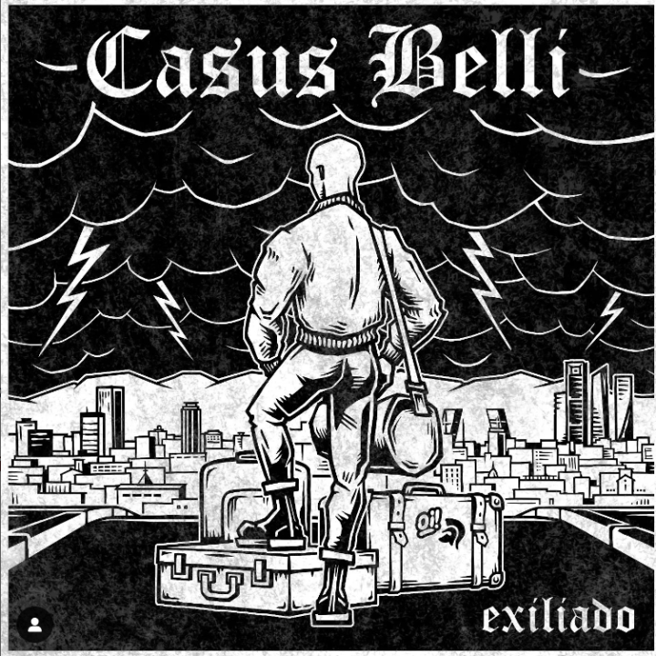 Portada del EP 'Exiliado' de Casus Belli (2023)