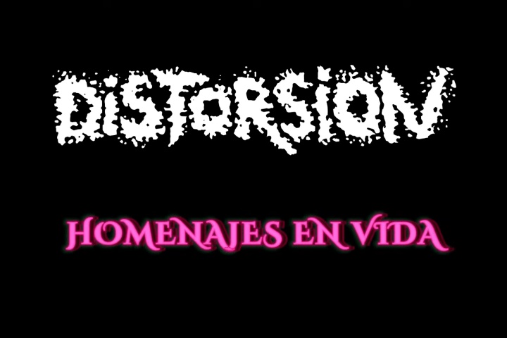 Lyric vídeo de la canción "Homenajes en vida" de Distorsión incluida en su disco de 2022 'El punky del hacha'