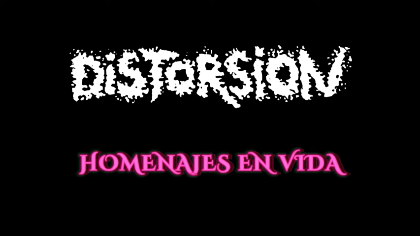Lyric vídeo de la canción "Homenajes en vida" de Distorsión incluida en su disco de 2022 'El punky del hacha'