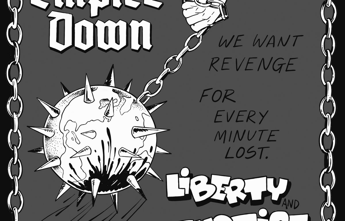 Portada del 12" split entre Empire Down y Liberty and Justice (2023)