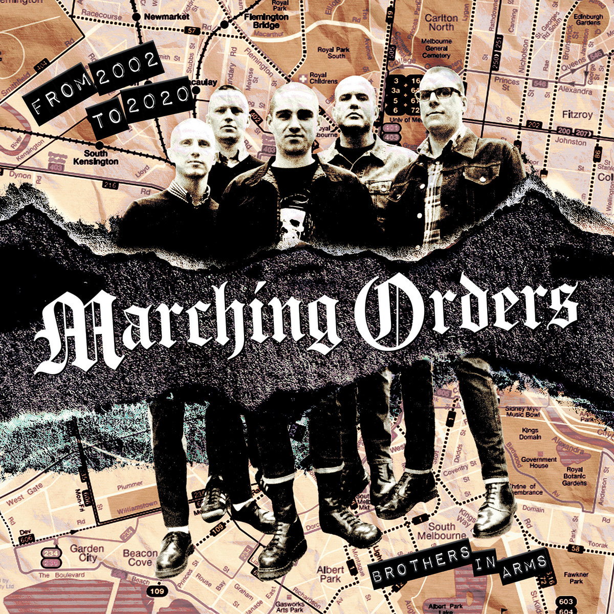 Portada del disco 'From 2002 To 2020: Brothers In Arms' de Marching Orders (2023)