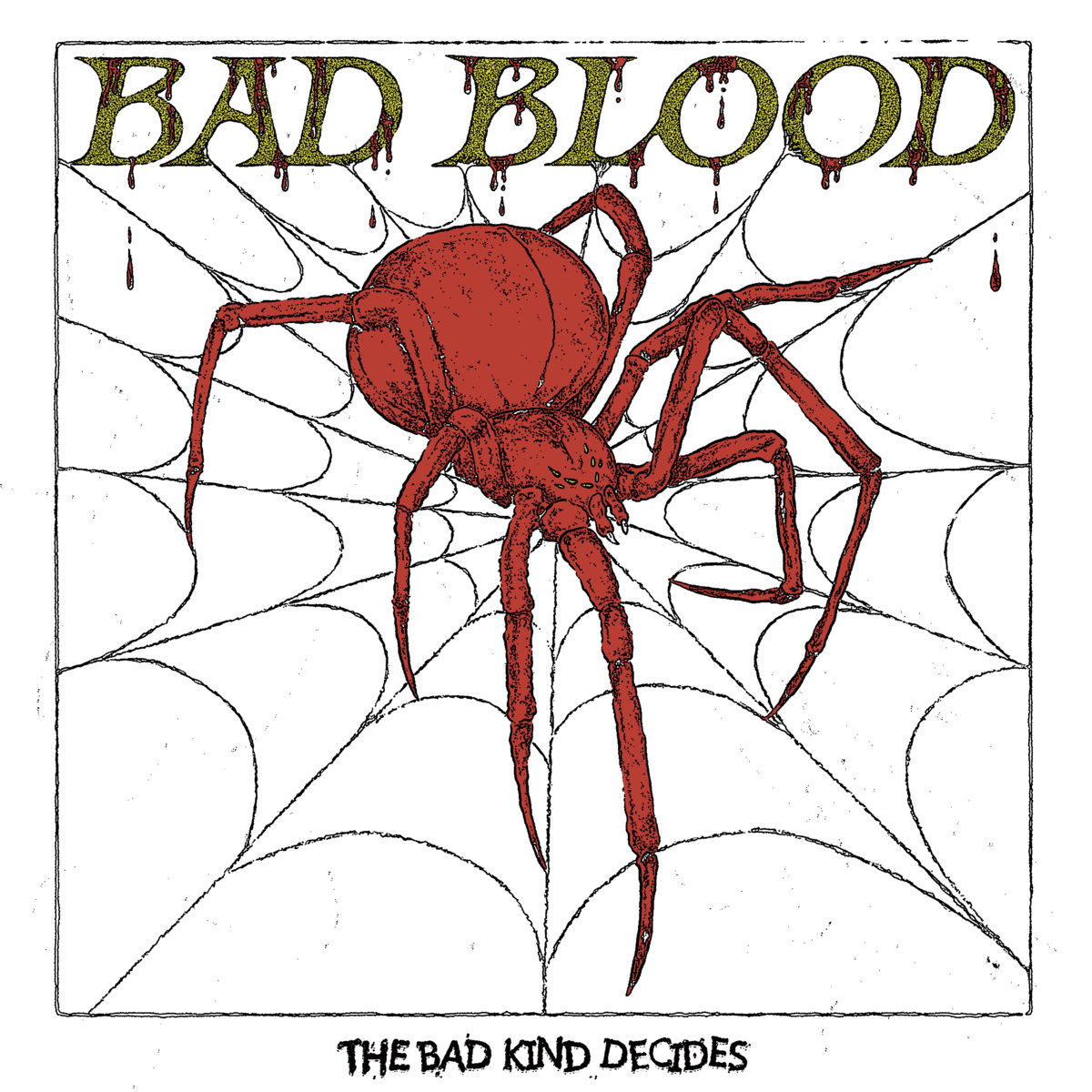 Portada del 7" 'The Bad Kind Decides' de Bad Blood (2023)