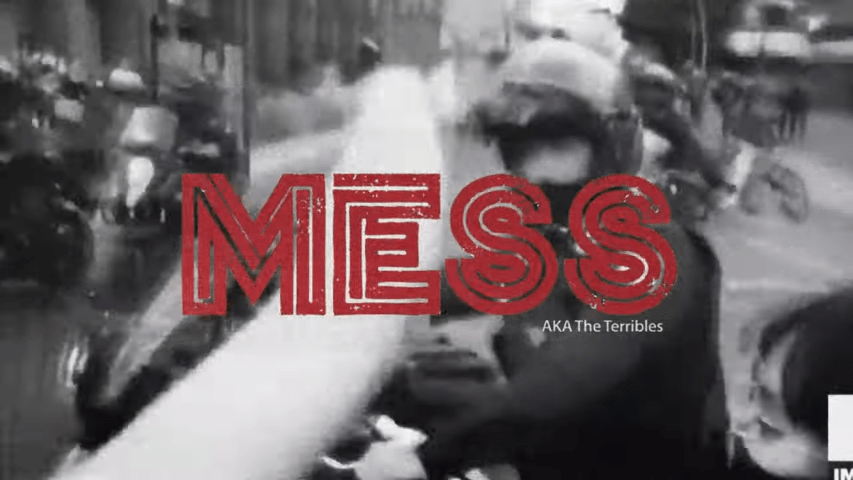 Vídeo de la canción "Don't Look Back" de Mess, que está incluida en su split junto a The Chisel