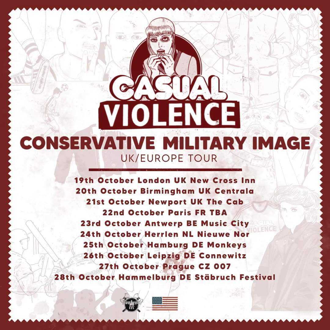 Fechas de la gira europea de Conservative Military Image (2023)