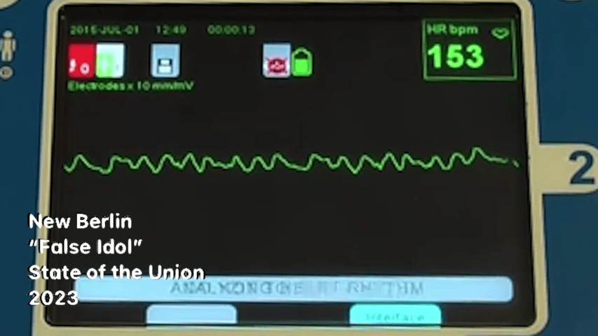 Vídeo de la canción "False Idol" de New Berlin, incluida en su disco 'State of the Union' (2023)