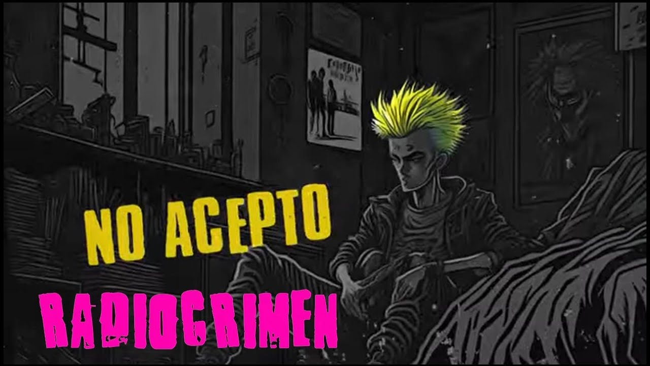 Video lyric de la canción "No acepto" de Radiocrimen, incluida en su disco 'Franki' (2023)