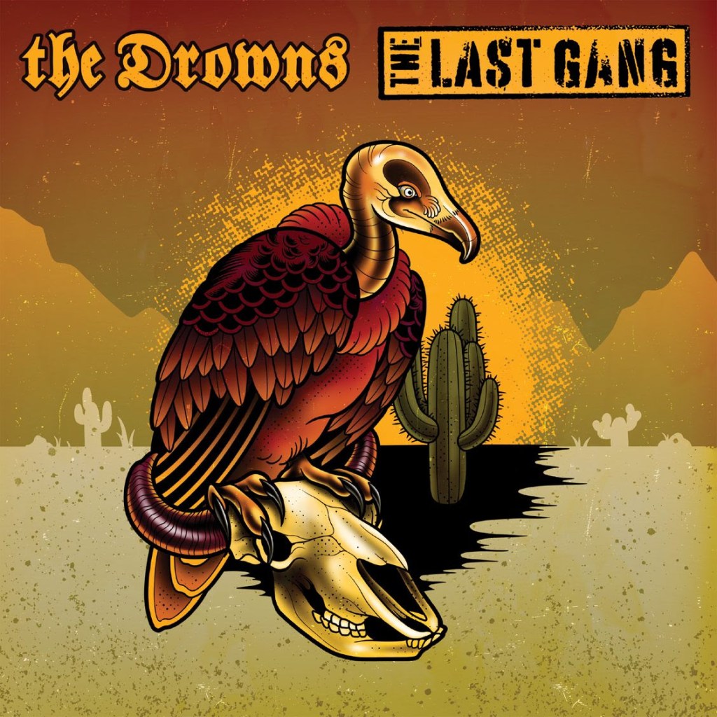 Portada del 7" compartido entre The Drowns y The Last Gang (2023)