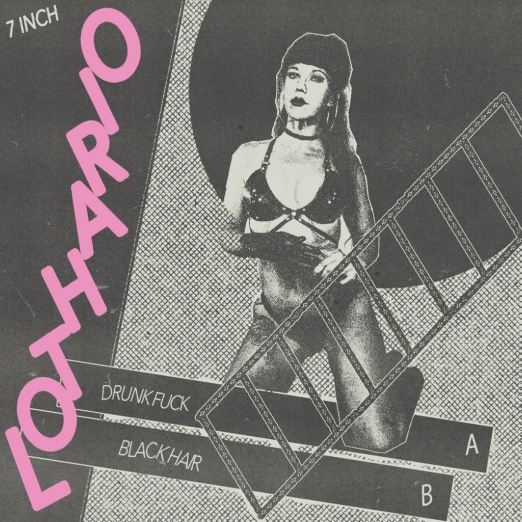 Portada del single 'Drunk Fuck / Black Hair' de Lothario (2023)