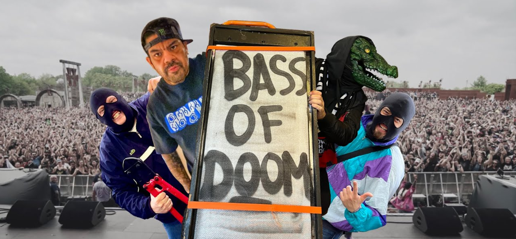 Vídeo de la canción "Bass of Doom" de Moscow Death Brigade (2023)