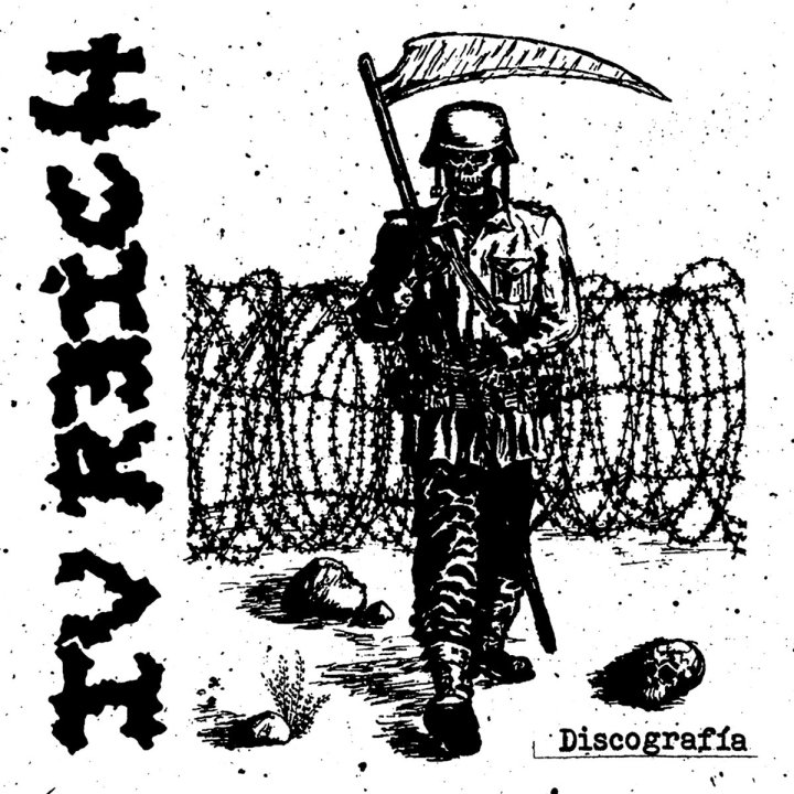 Portada de la edición LP+DVD de 'Discografía' de IV Reich (2023)