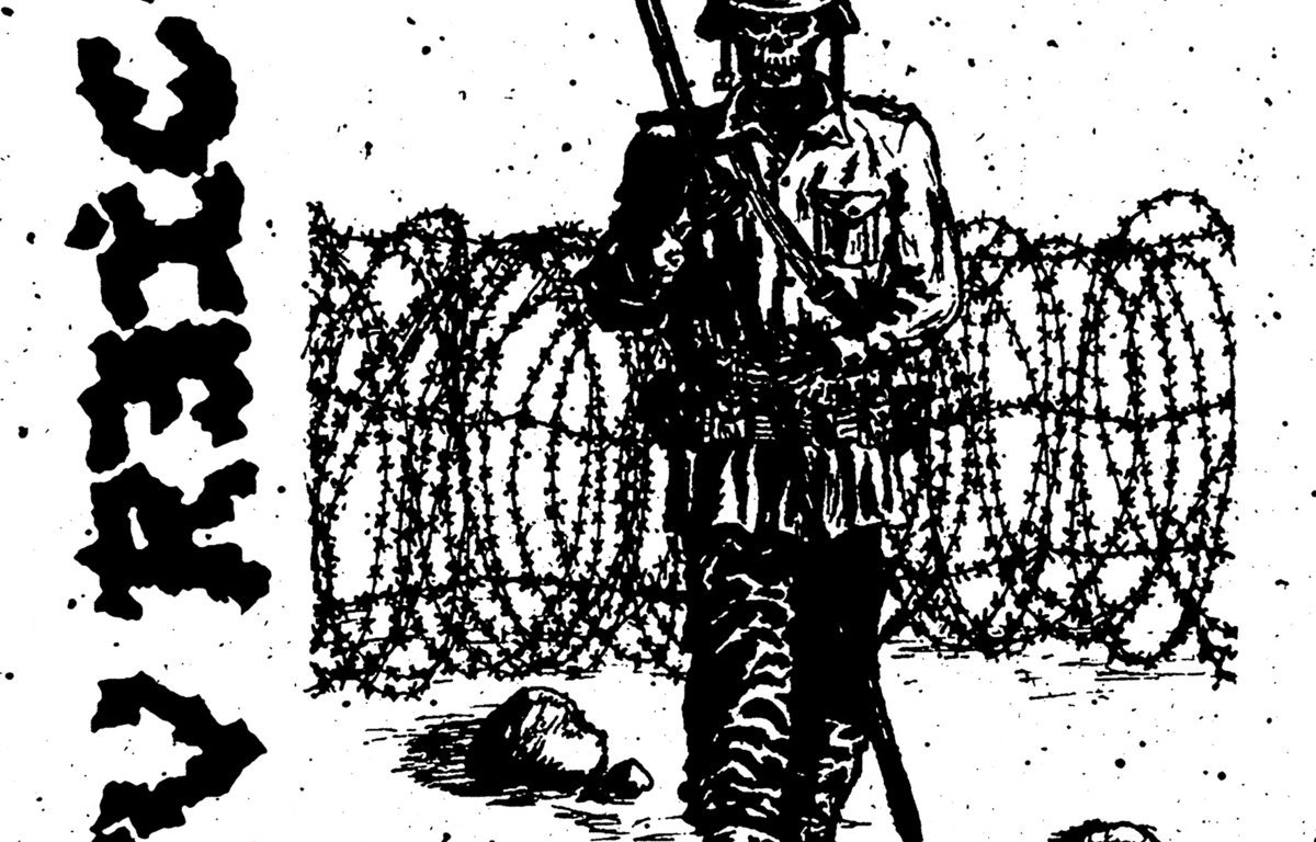 Portada de la edición LP+DVD de 'Discografía' de IV Reich (2023)