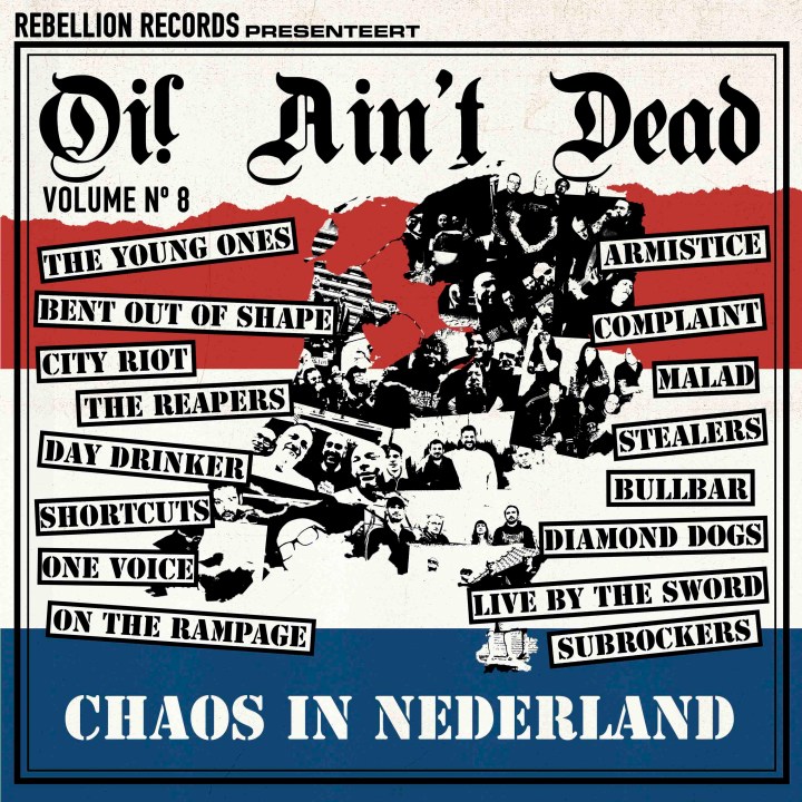 Portada del disco 'Oi! Ain't Dead vol. 8 - Chaos In Nederland' (2023)
