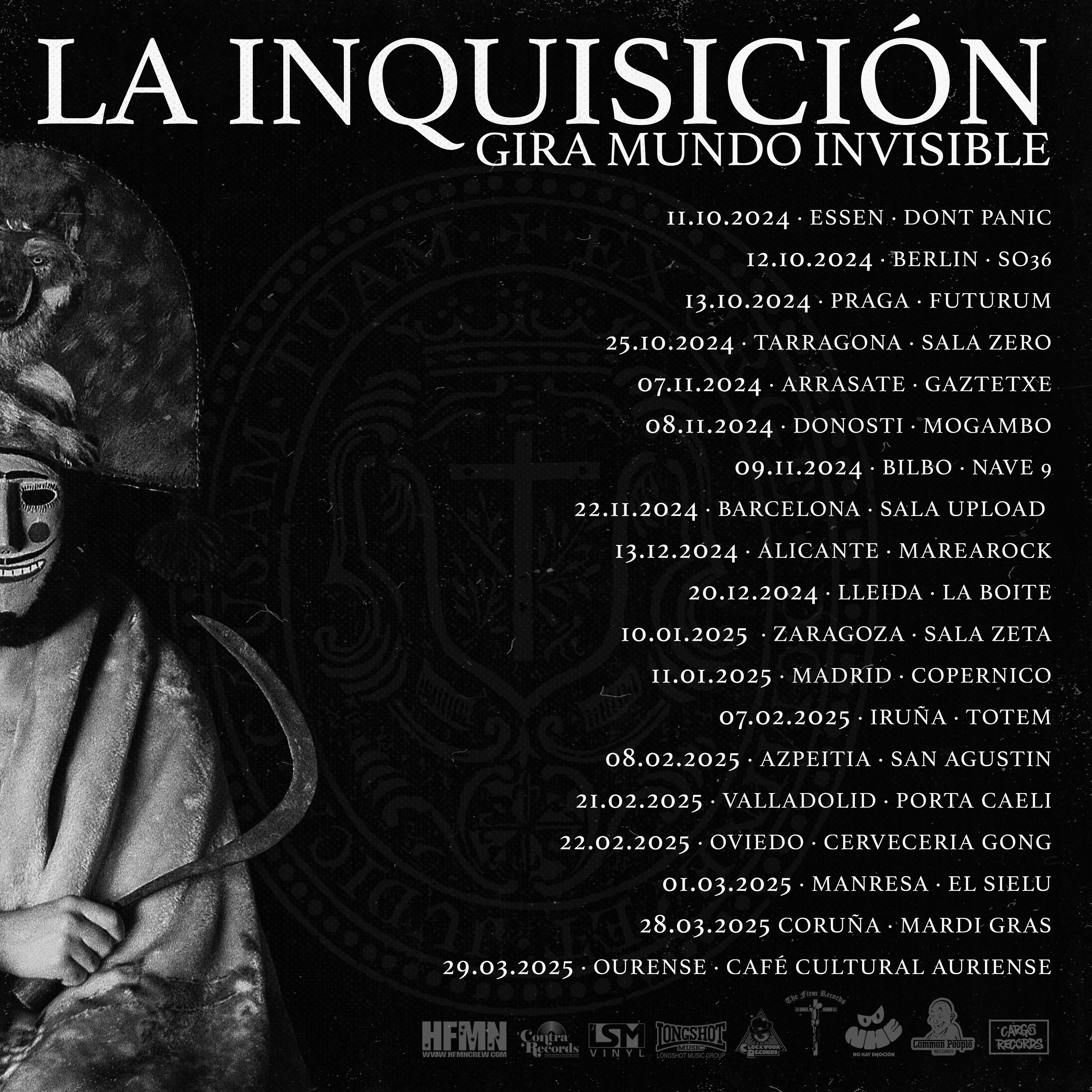 Gira de conciertos de presentación del nuevo disco de La Inquisición 'Mundo Invisible' (2024-2025)