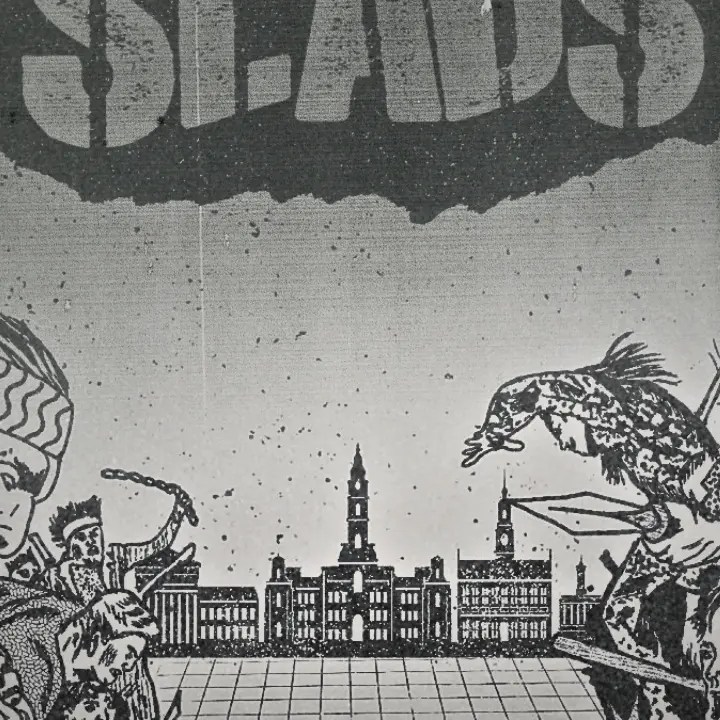 7" compartido entre SIKM y The Slads, editado por Mendeku Diskak en 2025