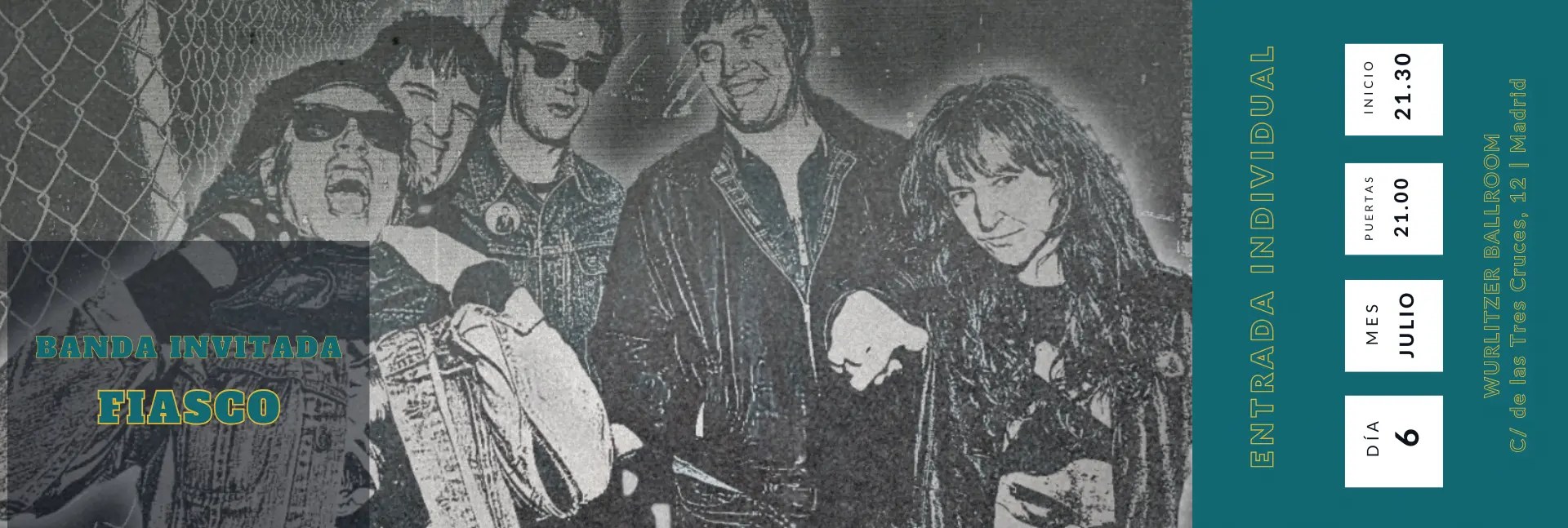 Crónica del concierto de Home Front en la sala Wurlitzer Ballroom, Madrid, el domingo, 6 de julio de 2025 | Artwork: condenadofanzine.com